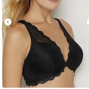 Spanx Undietectable 4 way black lace bra / bralette Size Large